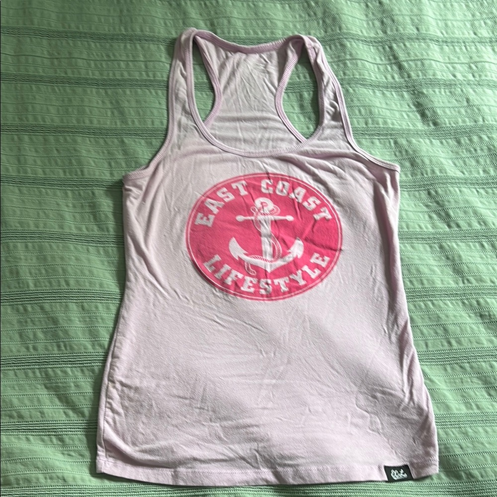 East Coast Lifestyle Pink Racerback Tank Top